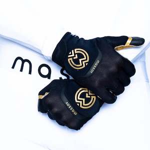 Gloves: Black & Gold EVO2 Football Gloves
