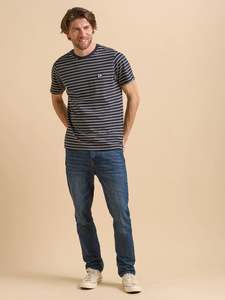 Navy Stripe Flag Tee