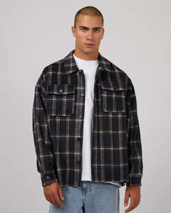 Winter Jackets: Ranch Overshirt - Navy