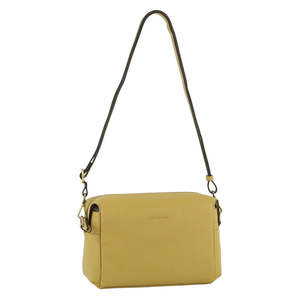 Pierre Cardin: Pierre Cardin Ladies Leather Cross Body Bag - Yellow