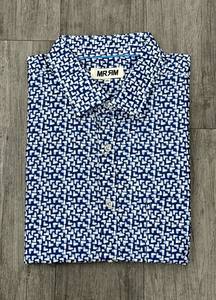 MRMR Long Sleeve Shirt - Small Blue Hearts