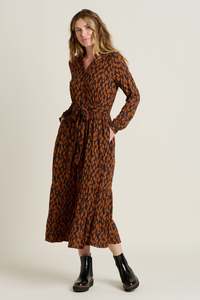 Dresses: Brush Strokes Maxi Shirt Dress
