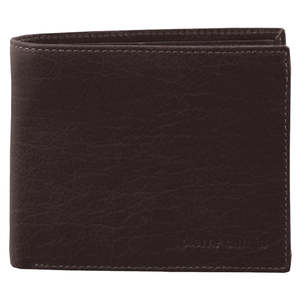 New: PIERRE CARDIN BROWN MEN'S LEATHER WALLET