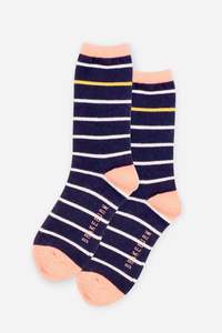 Brakeburn Socks: BRAKEBURN WOMEN'S SOCK - POP STRIPE
