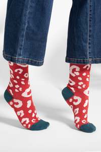 Brakeburn Socks: BRAKEBURN LEOPARD SOCKS