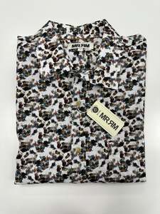 Sale Mens: MRMR LONG SLEEVE SHIRT - BISON MULTICOLOUR
