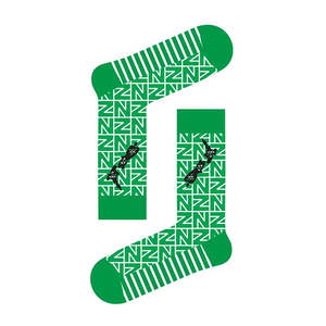 Socks: Retro NZ Map Socks