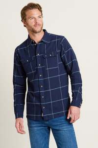Shirts: Navy Check Shirt