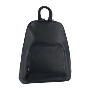 Milleni: Milleni Leather Backpack - Navy
