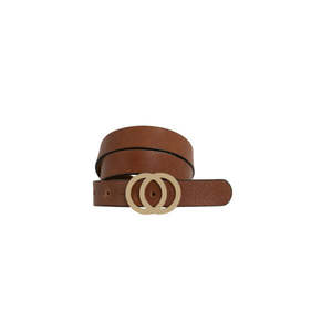 Belts: LOOP LEATHER CO BRITTANY BELT - BRANDY TAN