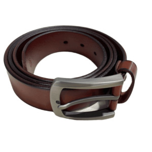 Belts Mens: LEATHER BELT - TAN 3.5
