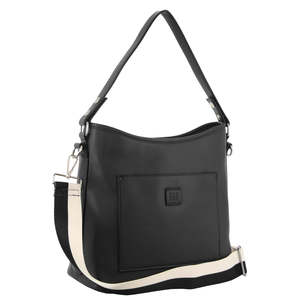 Vegan Leather: Ladies Tote Handbag - Black