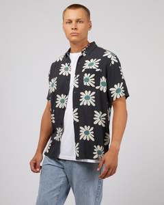 Shirts: Sunny Floral Short Sleeve Shirt