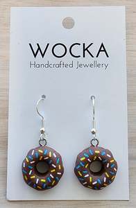 Chocolate Donut Earrings