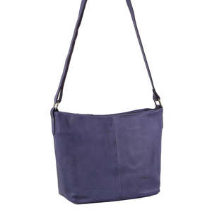 Womenswear: Milleni Nappa Leather Crossbody Bag - Purple