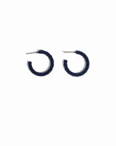 Gift Ideas: Stilen Addy Hoop Earrings - Navy