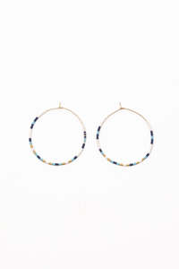 Stilen Maddi Hoop Earrings - Blue