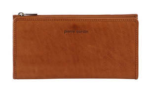 PIERRE CARDIN LEATHER WALLET - COGNAC