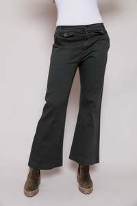 Suzy D: SUZY D - FLARED TROUSERS - BLACK