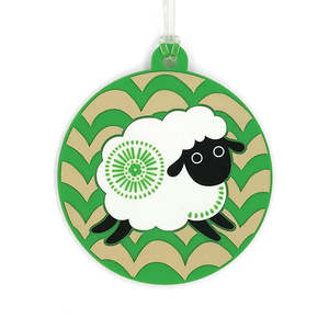 Travel Accessories: Retro Sheep Luggage Tag