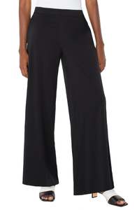 Liverpool Pull-on Palazzo Pants - Black