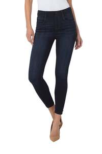 Pants: Gia Glider Ankle Skinny - Dunmore Dark