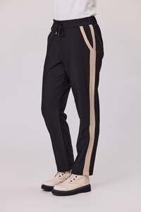 Pants: Democracy Sloane Side Stripe Pant - Black