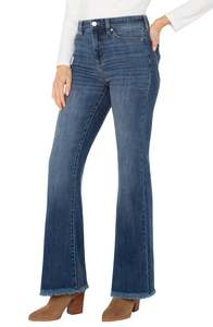Just Landed: Hannah Flare Fray Hem - Sycamore