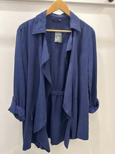 GIVONI OPEN TAB-SLV JACKET - BLUE