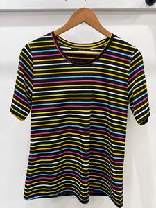 Just Landed: Stripe Tee - Black