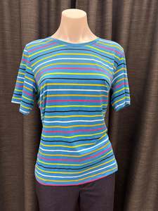 Just Landed: Stripe Tee - Blue