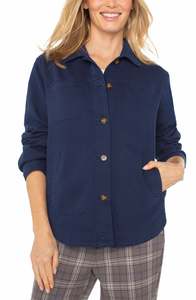 Just Landed: Navy shacket