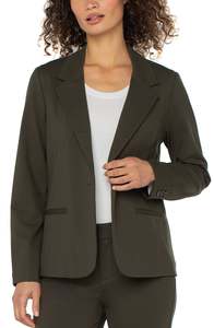 Jackets: Button Blazer - Forest Night