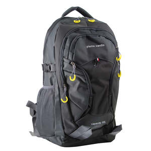 Backpacks: PIERRE CARDIN RIPSTOP NYLON TRAVEL & SPORT BACKPACK - GREY