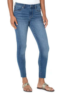 Pants: LIVERPOOL ABBY ANKLE SKINNY CUT HEM - ANNISTON