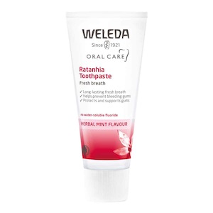 Products: Weleda Ratanhia Toothpaste 75ml