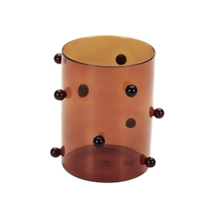 Pomponette Vase Amber