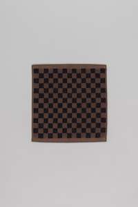 QUILL Face Cloth Tabac & Noir