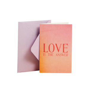 Gift Sets: Love Is the Answer Card