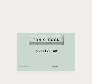 Tonic Room Vouchers: Voucher $100