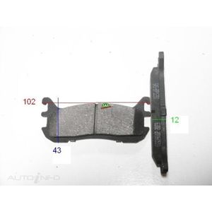 Suspension Parts: Royale Brake Pads - SAS-BP1291 (Mazda 323 94-98)