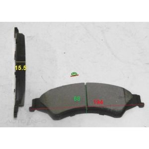 Suspension Parts: Royale Brake Pads Front- SAS-BP2074 (Ranger, BT50)