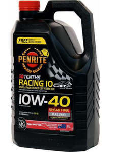 Autoparts Consumables Others: Penrite 10 Tenths Racing 10W-40 Engine Oil 5L - RACING10W40005
