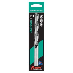 12.00 Hss Jobber P/P Evacut 12.00 High Speed Steel Jobber Drill Bit - Tool Express Remake