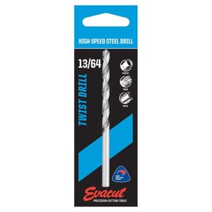 13/64 Hss Jobber P/P Evacut 13/64 Jobber Drill Bit - Tool Express Remake