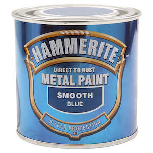 Hammerite Direct to Rust Metal Paint Smooth Blue 250ml