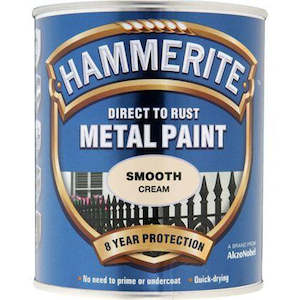 Hammerite Direct to Rust Metal Paint Smooth Cream 250ml