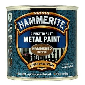 Hammerite Direct to Rust Metal Paint Hammered Copper 750ml