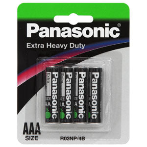Extra Heavy Duty: Panasonic AAA Battery Extra Heavy Duty (4pk)