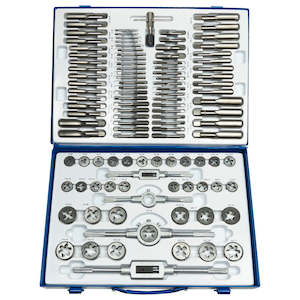 Threading Tap Die: ProEquip 110pc UNC/UNF/Metric Tap & Die Set
